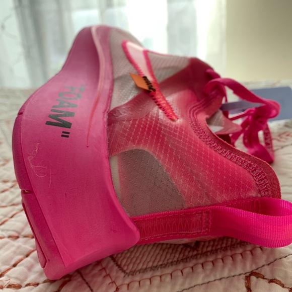 nike off white x zoom fly sp tulip pink